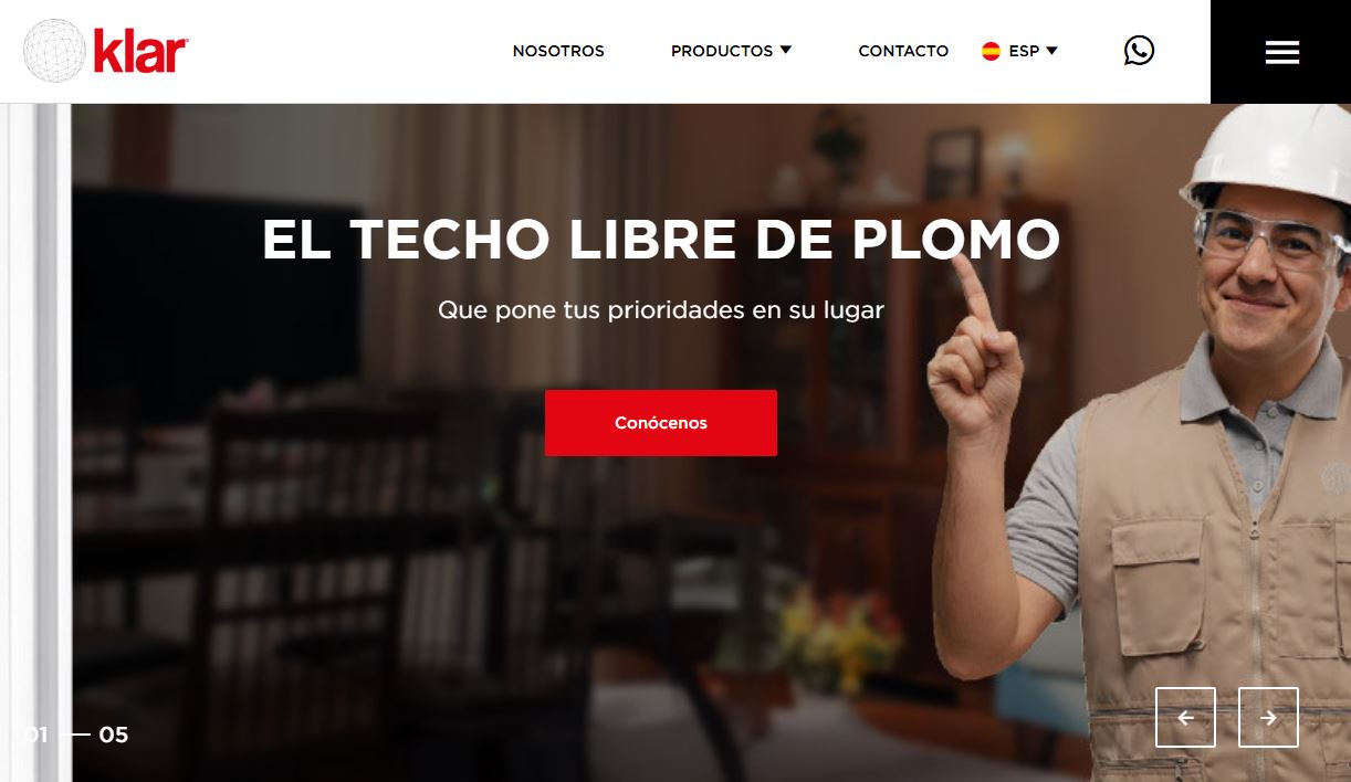 Sitio web Construform